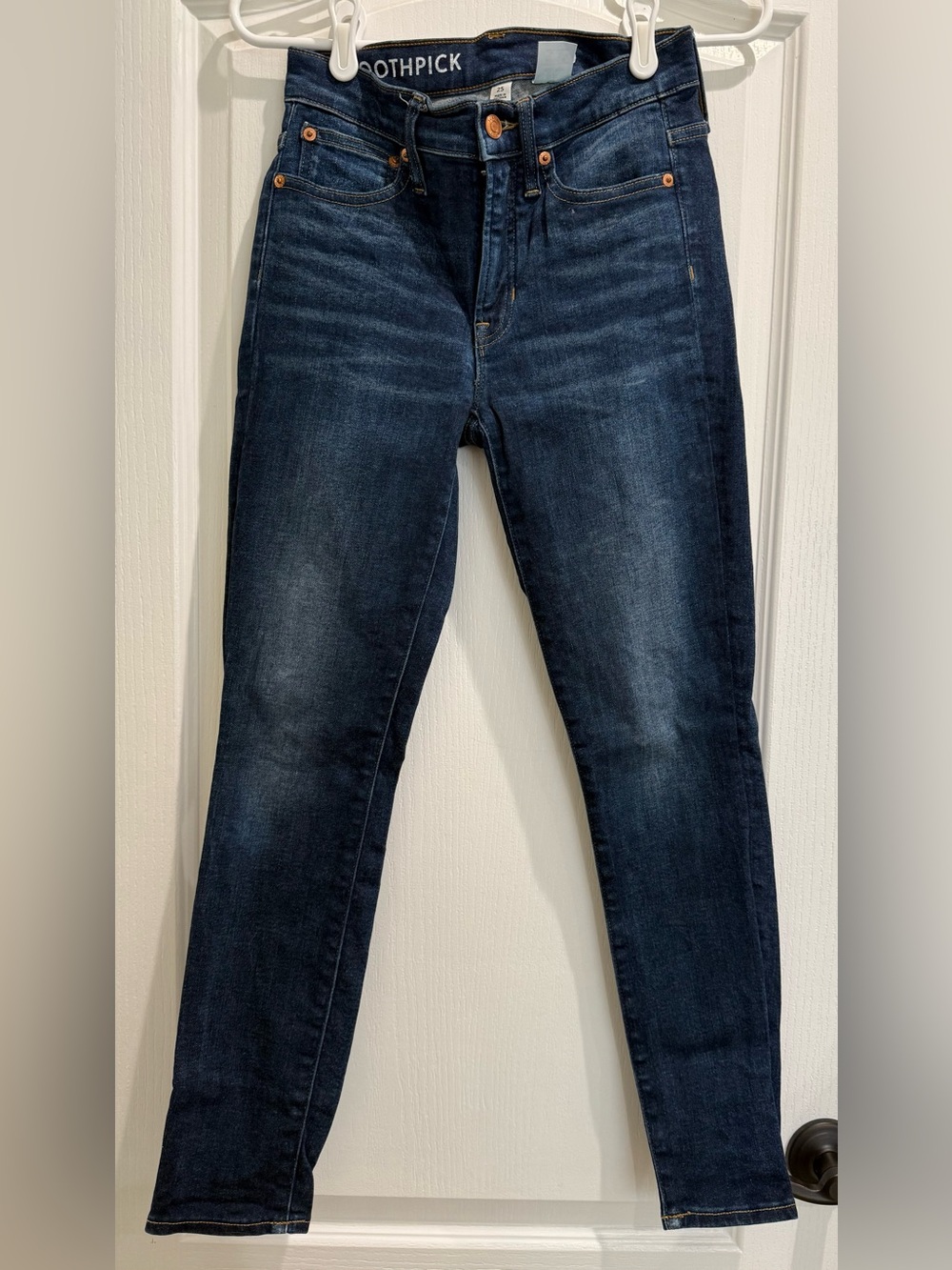 J. Crew Toothpick Jeans in Dark Indigo